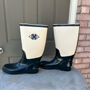 Land’s End Women Canvas Shaft Wellies Rain Boots